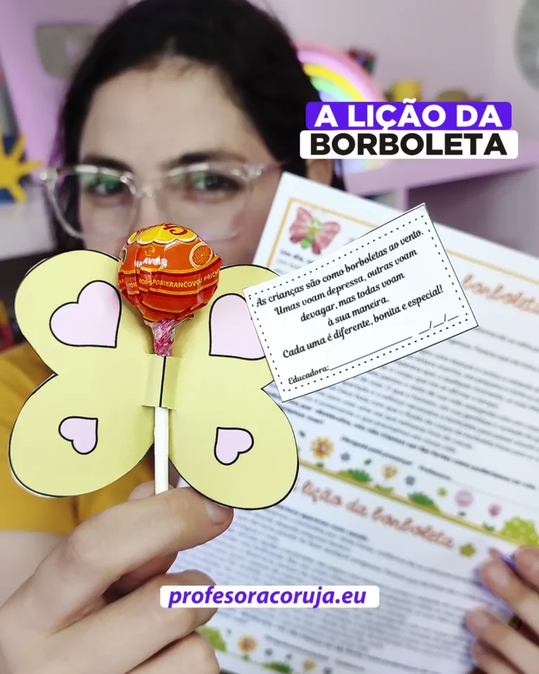 A lição da Borboleta - Professora Coruja